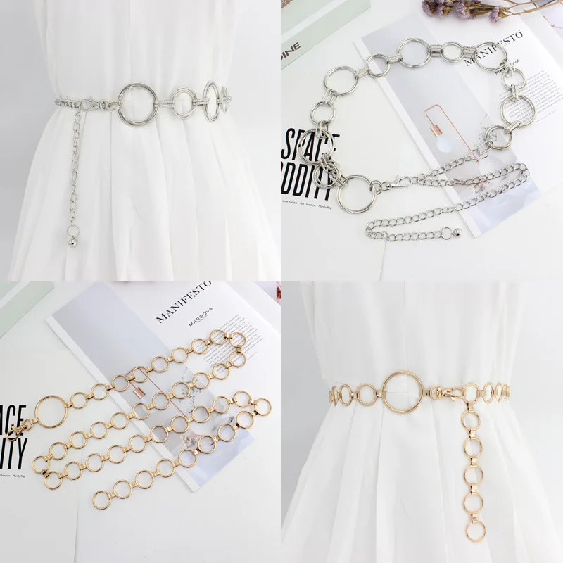 silver chain belts for dresses