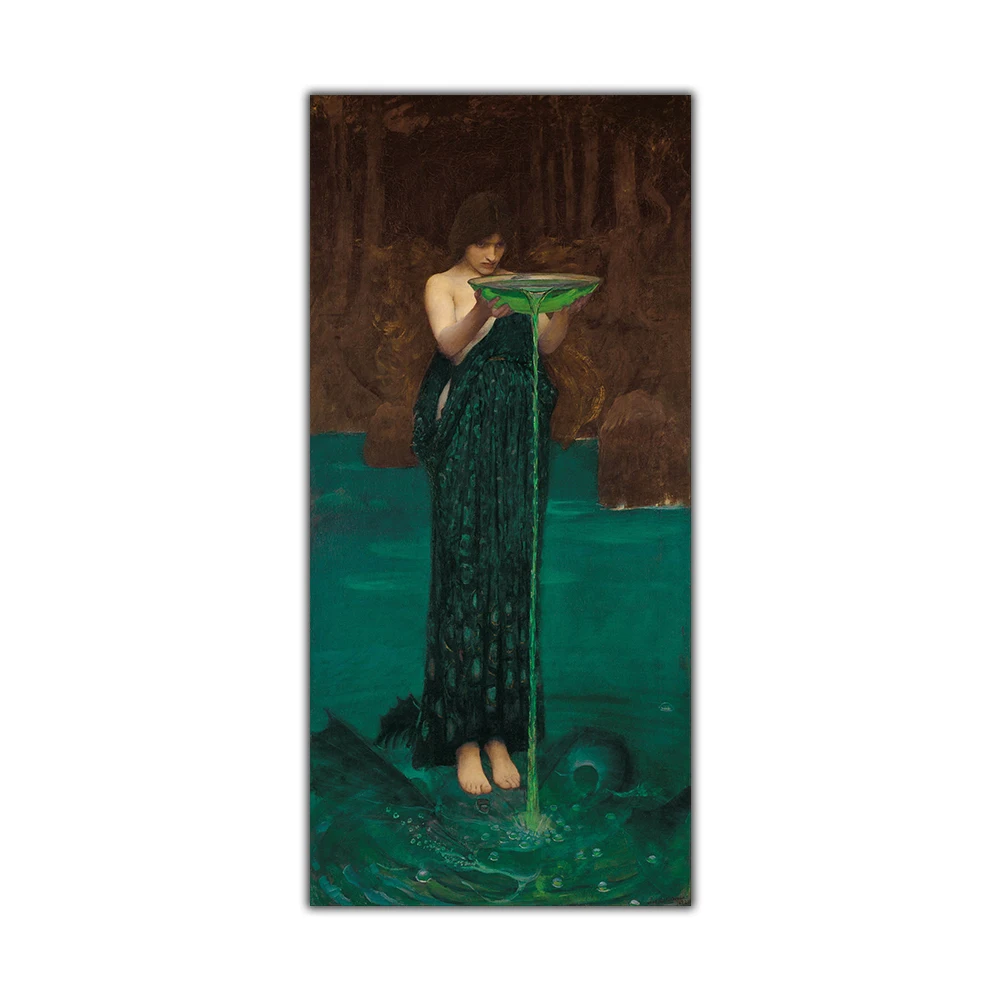 Картина на холсте Citon William Waterhouse картина маслом всемирно известный постер