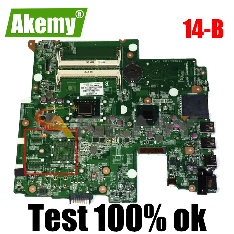 

744421-001 744421-501 Материнская плата для ноутбука HP Touchsmart 14-B Celeron 877 материнская плата для ноутбука DA0U33MB6E1 SR0VB SJTNV DDR3