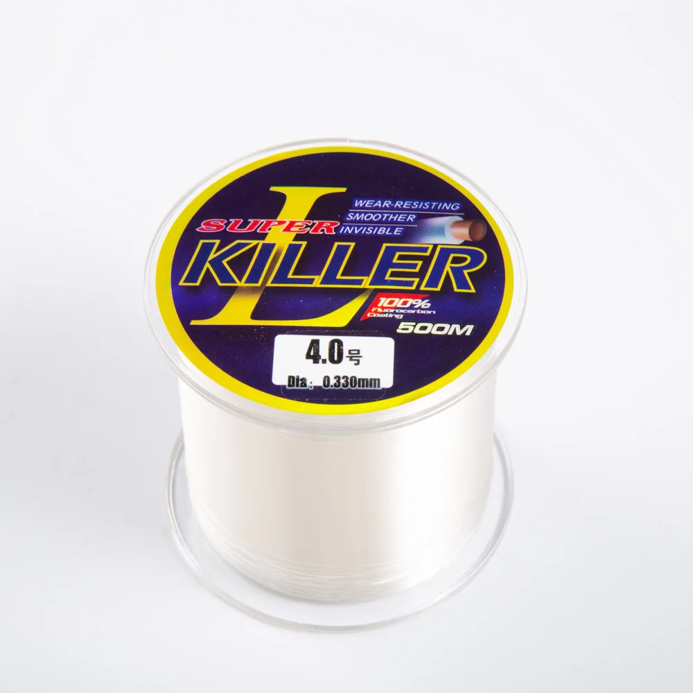 

ZUKIBO 500M Fluorocarbon Coating Nylon Line 3-40LB Carp Fishing Invisible Carbon Fiber Leader Line Super Soft Monofilament