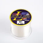 Рыболовная леска ZUKIBO, фторуглеродное покрытие, нейлоновая леска, невидимое углеродное волокно, супермягкая монофиламентная, 500 м, 3-40 фунтов