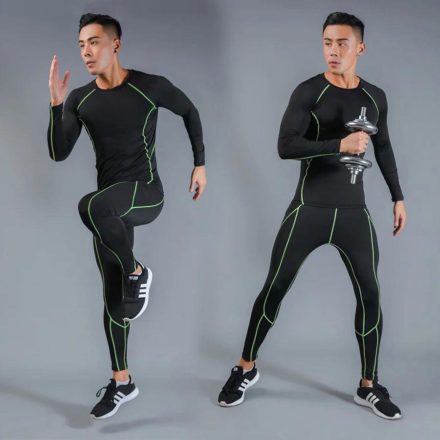 Для мужчин зимняя куртка термобелье женские long John спортивная рубашка сжатия