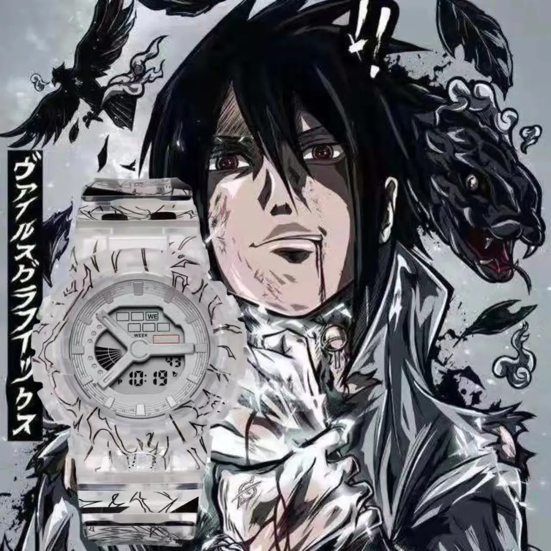 Модные часы из аниме Наруто для детей косплей ниндзя Саске Гаара Итачи крутые