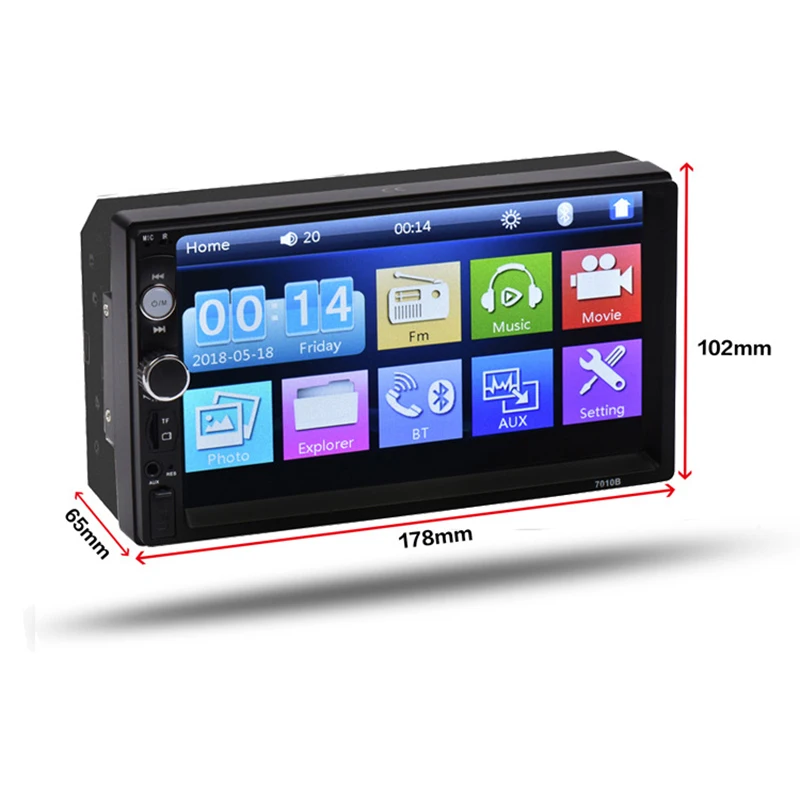 Автомагнитола SIYA 7010B универсальный MP5-плеер с 7 "сенсорным экраном Bluetooth FM/TF/USB