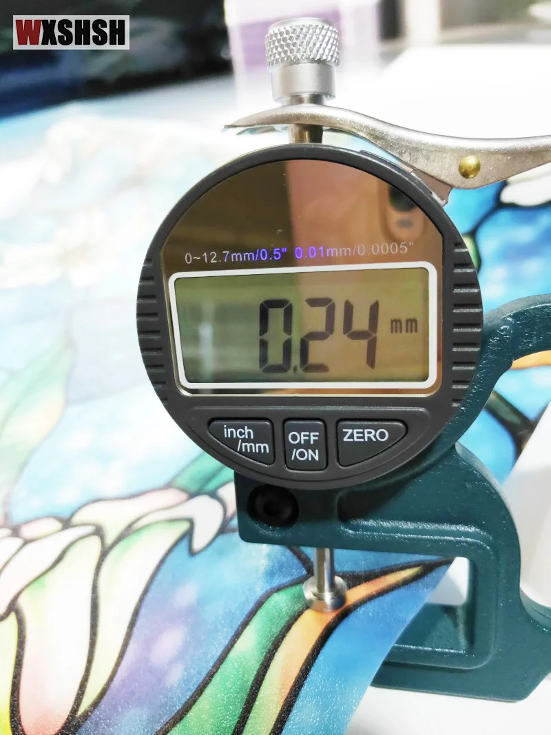 Индивидуальный размер виниловая прозрачная пленка с синей лилией без клея