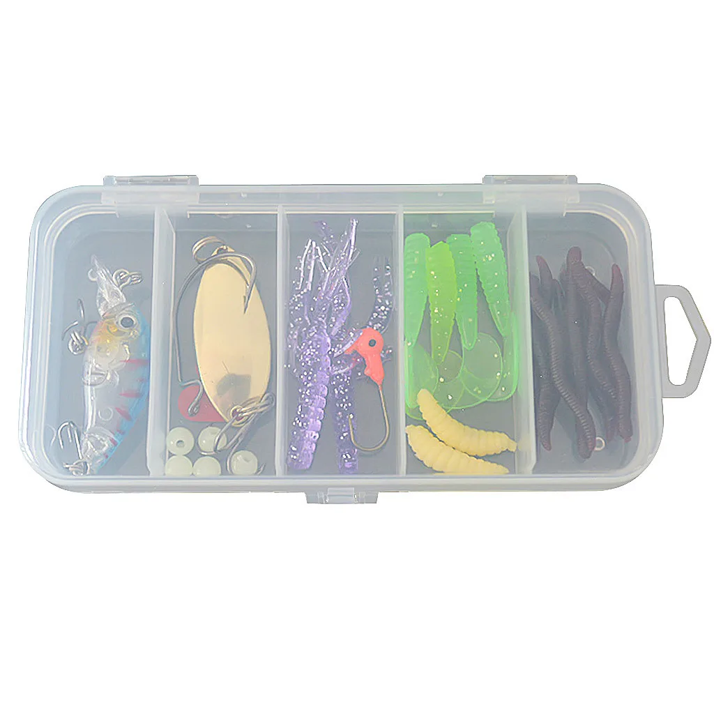 20/28 шт./компл. набор рыболовных приманок гольян Пилер ложка крючки в коробке