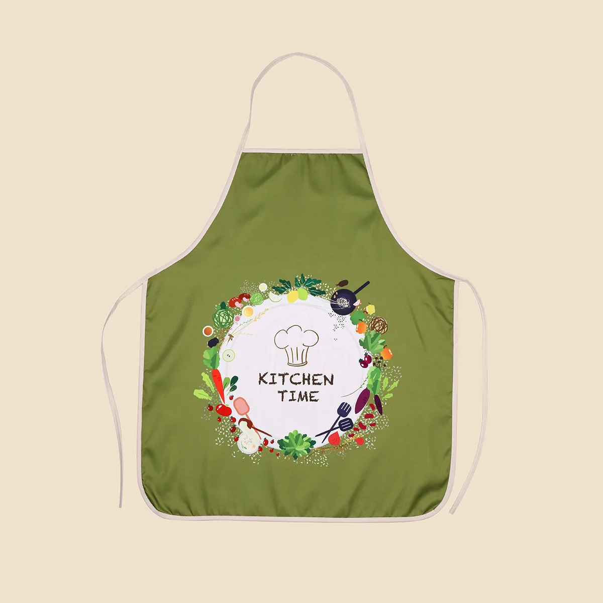 

NEW 2021 Household apron for adult cooking waterproof and antifouling printing sleeveless apron