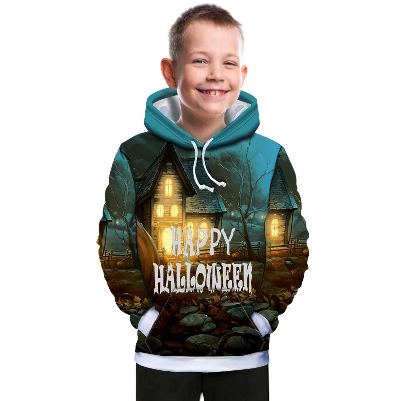 

2020 3-20Y 3D printed Sweatshirts Kids Hoodies Autumn Winter Boy Hooded Pullovers Girl Tops 5051-5066