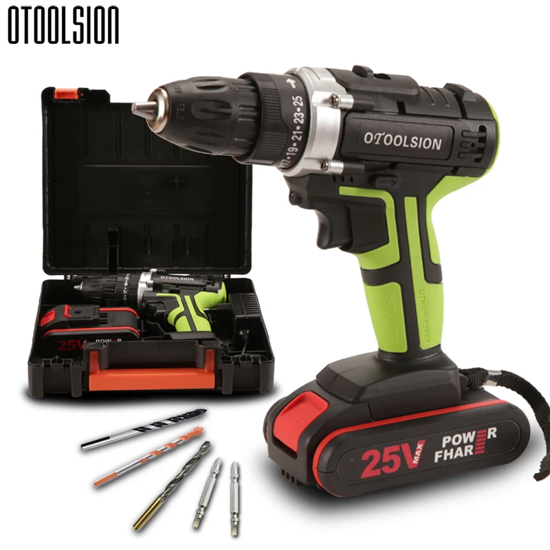 Электрическая дрель 25 в Аккумуляторная набор электроинструментов беспроводные