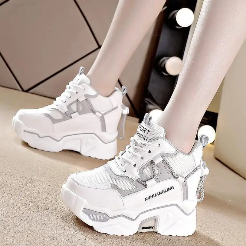 

New Fashion Sneakers Women Shoes Platform Women Mesh Breathable Vulcanized Shoes Wedge Casual Shoes Woman Summer Zapatos Mujer