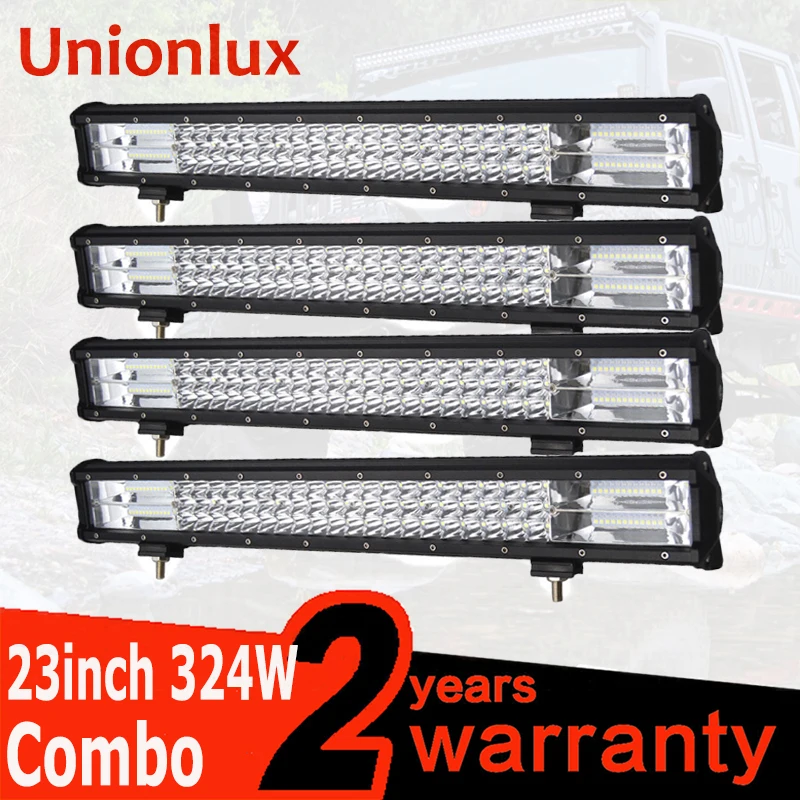 

Wholesale 4pcs/lot 324W 22/23inch Offroad Car LED Work Light Bar Spot Flood for Auto Truck LED Bar SUV ATV 12V 24V