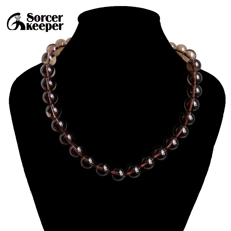 10 мм кварцевый кристалл круглый натуральный камень свободные Бусины Strand 15 &quotдля