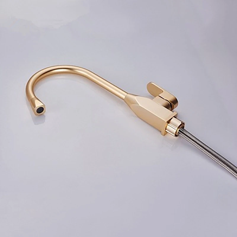 Смеситель для кухонной раковины с одним отверстием цвета розового