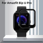 Защитная пленка из мягкого стекловолокна для XiaoMi HuaMi Amazfit Watch Bip U ProBip U, полноэкранная Защита корпуса часов