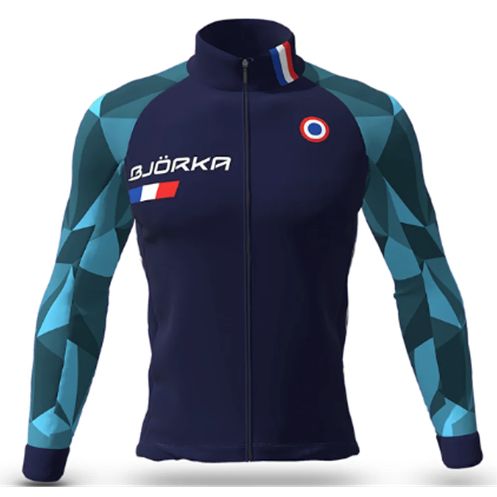 BJORKA Cycling Jersey Spring And Autumn Men's Jacket Long Sleeve Ropa Ciclismo Hombre Bicycle Bike Clothing Maillot Uniforme kit