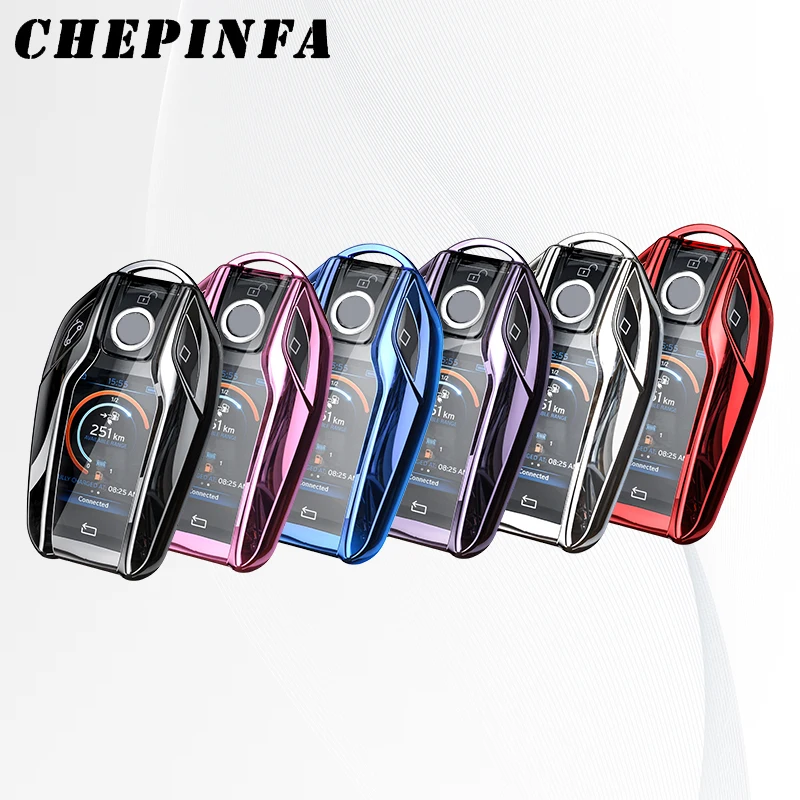 Чехол для автомобильного ключа из ТПУ чехол с полным покрытием BMW 5 6 7 серии G11 G12 G30