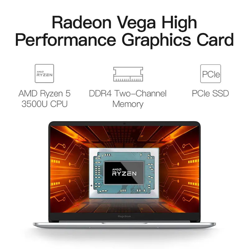 HUAWEI HONOR MagicBook 2019 ноутбук 14 дюймов AMD Ryzen 5 3500U 8 Гб DDR4 256 ГБ/512 ГБ PCLE SSD Quad Core|Ноутбуки| |