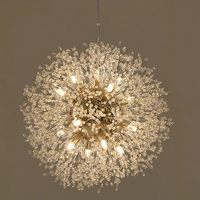 Современная хрустальная люстра освещение светодиодный светильник подвесная в