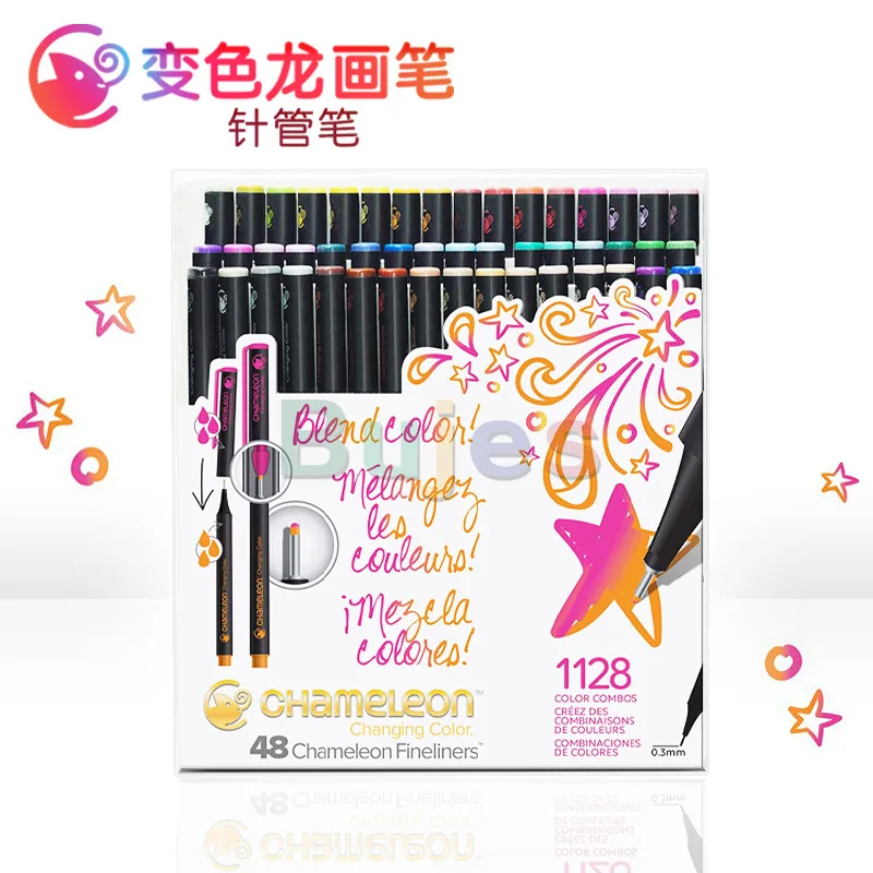 6 12 24 48 color UK original Chameleon Color gradients line pen drawing hand account ink artist student fineliners art set | Канцтовары