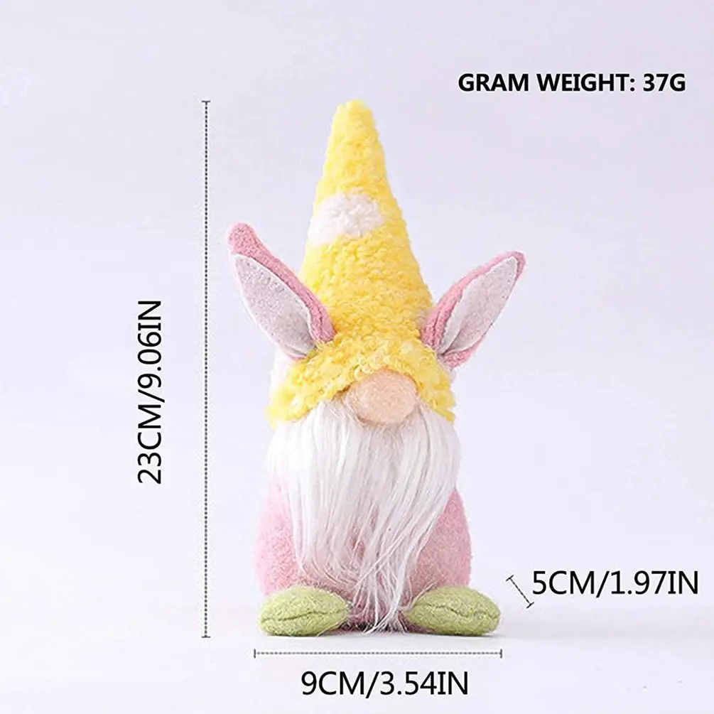 

Party Lovely Doll Decorations Easter Bunny Gnome Faceless Plush Doll Ornaments Easter Plush Dwarf Pendant Festival Home Decor