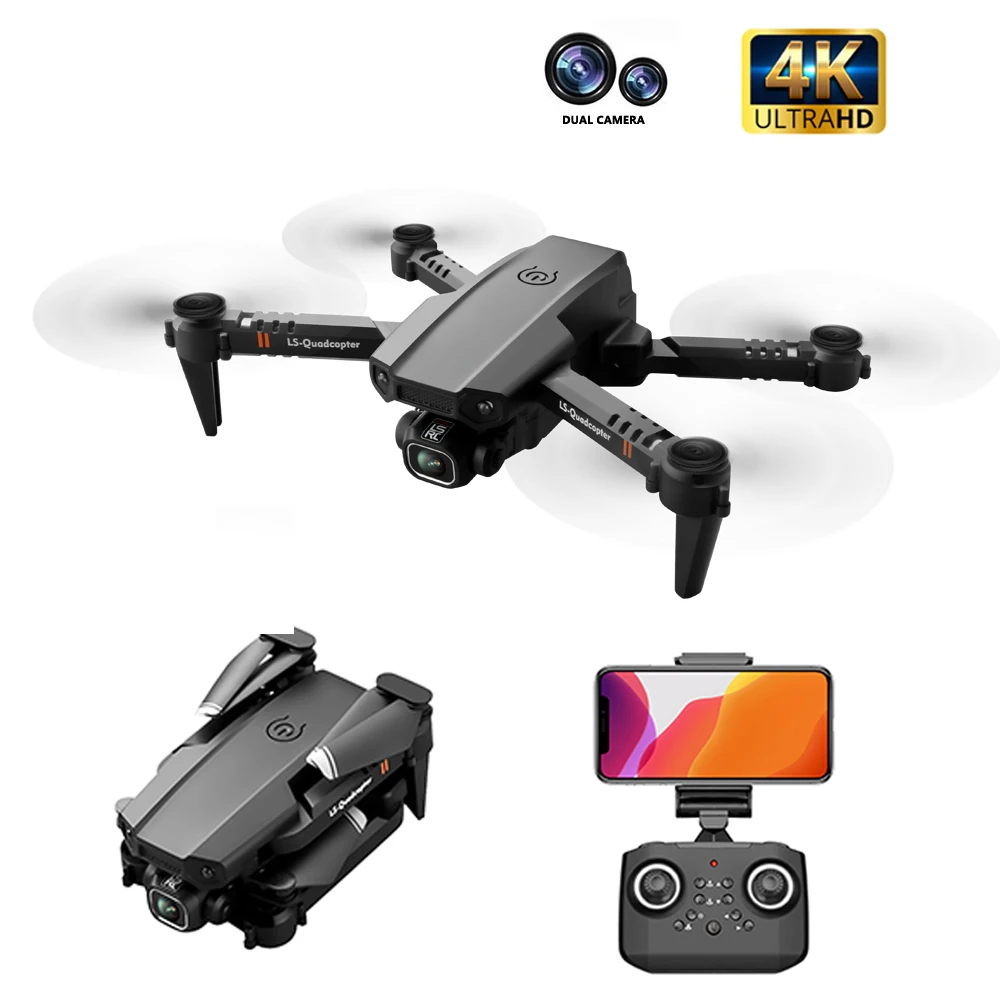 

2020 New XT6 Drone Dual Lens 4K High Definition Aerial Photography Optical Flow Fixed Height RC aircraft Toys (Free gift)