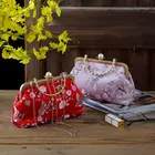 Классические сумки в японском стиле с цветами, винтажные сумки с поцелуем и замком, подарок матери, цепочка, женская сумка через плечо, женские сумки