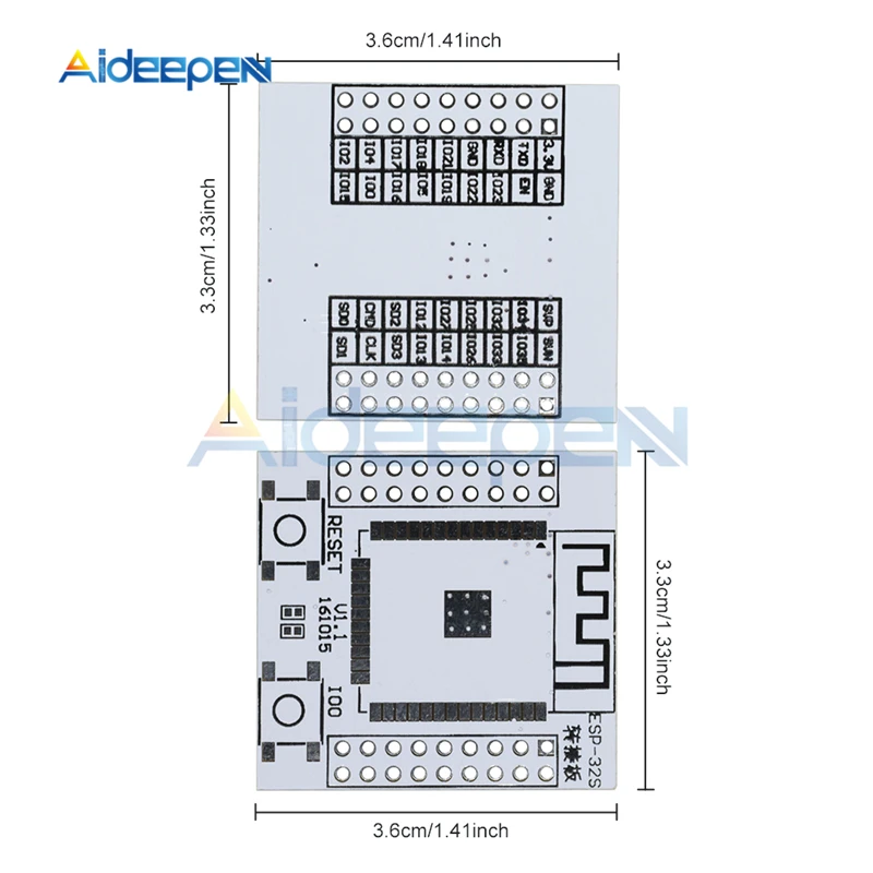 ESP32 ESP32S Беспроводной Wi-Fi и bluetooth-адаптер модульный переходник доска для Arduino Поддержка для ESP-32 ESP-32S Pinboard преобразовательный модуль