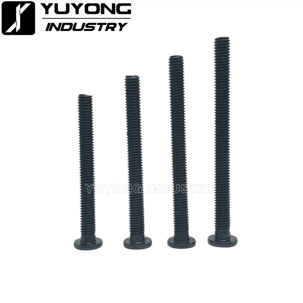 500pcs/lot M5*30/35/40mm black low profile screws for v-slot/T-slot accessories