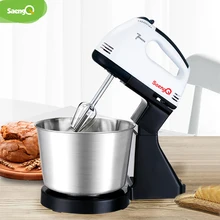 saengQ Electric Food Mixer 7 Speed Table Stand Cake Dough Mixer Handheld Egg Beater Blender Baking Whipping Cream Machine