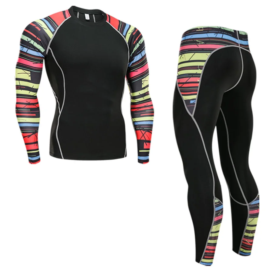 

Mannen Thermisch Ondergoed Set Sport Base Layer Kleding Sneldrogende Thermisch Ondergoed Ski Wandelen Sportbroek Sport Mannen
