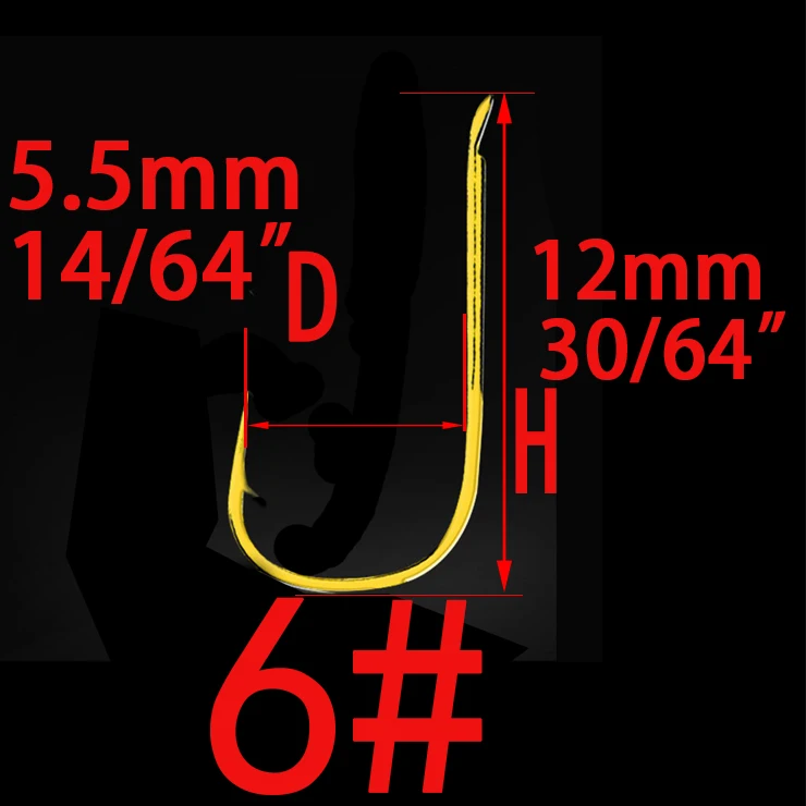 Barbed Hook Size 6 100 шт. Размер#1-8# из высокоуглеродистой стали круглые крючки для ловли рыбы, пресноводные рыболовные крючки с отверстием, крепкие рыболовные снасти для карпа - Цвет: Barbed Hook Size 6