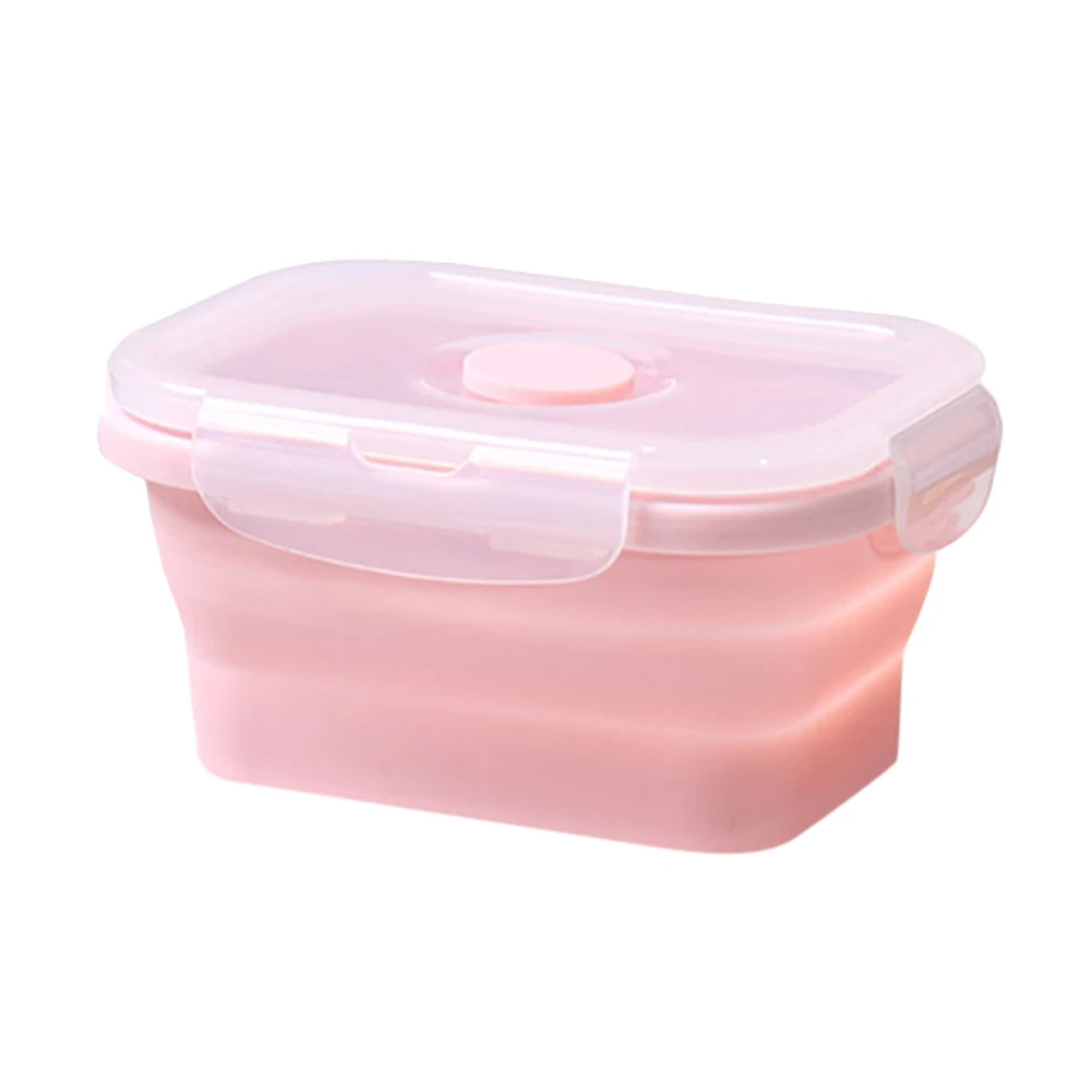 

Silicone Lunch Box Set Stackable Bento Food Prep Container Foldable Lunchbox Microwave Dinner Storage Containers Leakproof -30