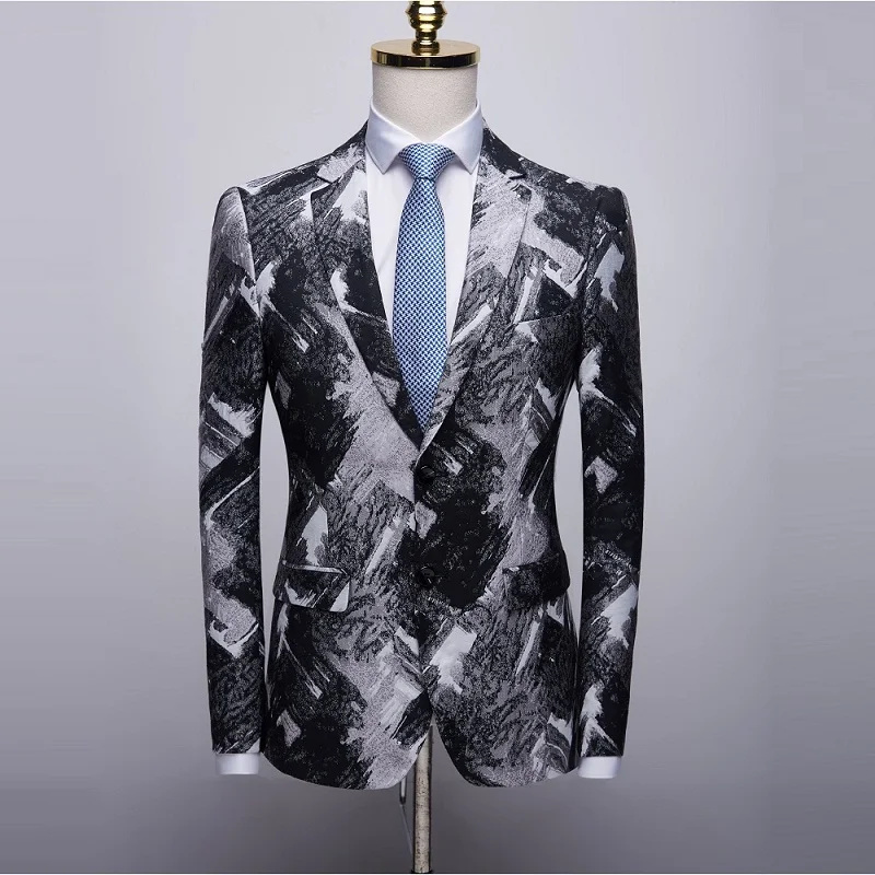 TIAN QIONG New Arrival Luxury Men Blazer Slim Fit Mens Black Burgundy High Quality 4XL Man Casual Suit Jacket | Мужская одежда