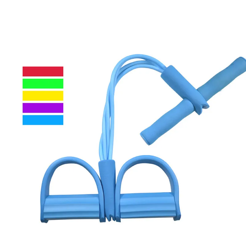 Упражнения на брюшной полости 4 трубки латексная педаль семейная тренировка