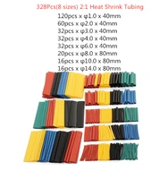 164pcs328pcs127pcsset polyolefin shrinking assorted heat shrink tube wire cable insulated sleeving tubing set 21