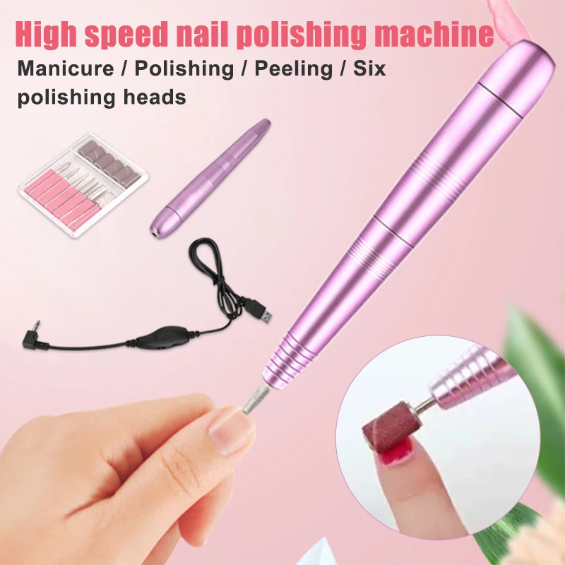 

Electric Nail File Sander Manicure Machine Portable Pedicure Polishing Tools Home @ME88