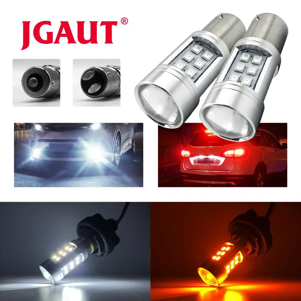 

2 шт., Автомобильные стоп-сигналы 1156 1157 3528 Led 21 SMD светильник 21w bay15d ba15s P21