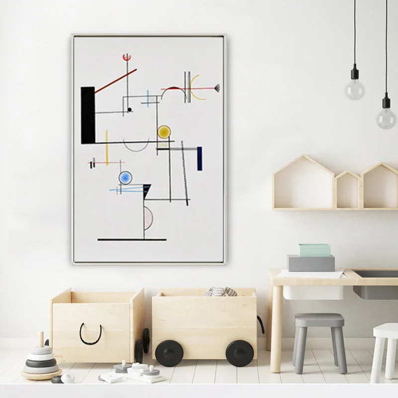 Современная Абстрактная Геометрическая картина Wassily Kandinsky художественный постер
