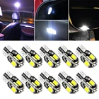 Светодиодсветильник лампа для салона автомобиля, 10X, W5W, Canbus T10, 12 В, белая, для Peugeot 307, 206, 308, 407, 207, 3008, 2008, 406, 208, 508, 301