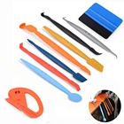 FOSHIO 9 шт. инструменты для тонировки окон Автомобильная наклейка пленка микро Tuck магнитные скребки набор автомобильных аксессуаров виниловая наклейка инструмент