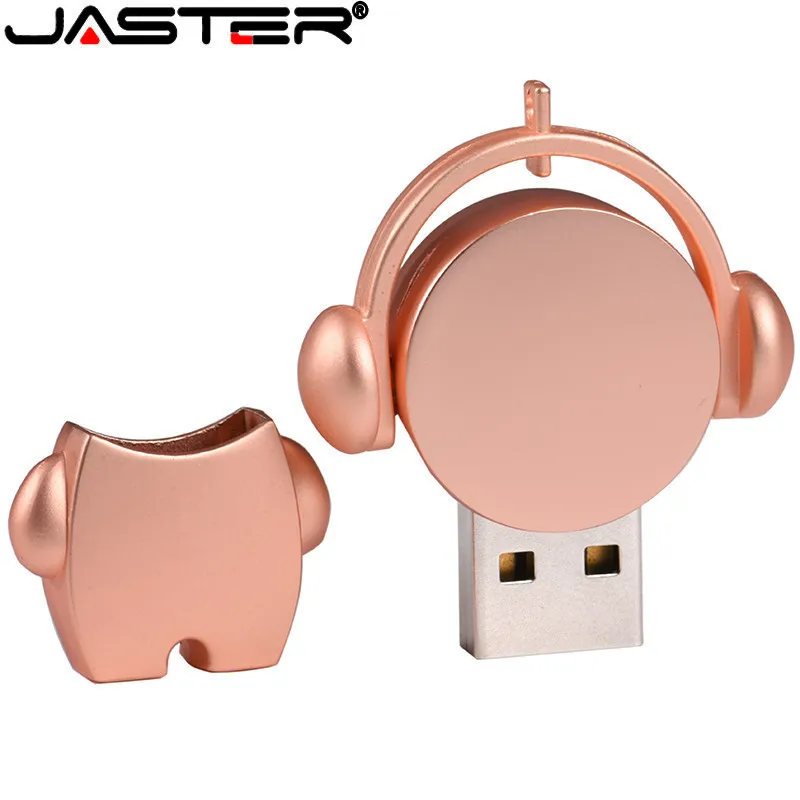 Металлический мультяшный музыкальный Мужской USB флеш-накопитель с милым