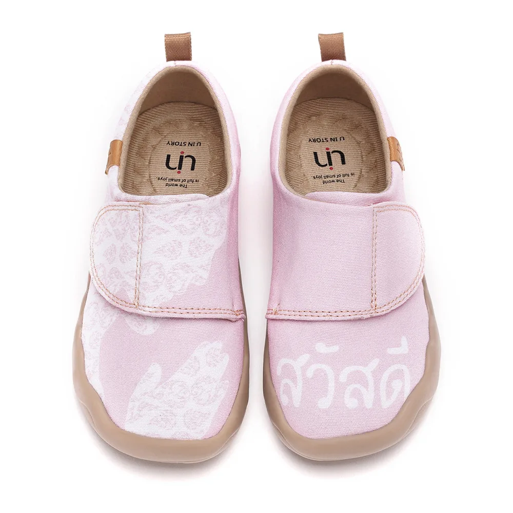 

UIN Kid's Casual Urban Travel Painted Walking Slip On Lightweight Comfortable Canvas Fashion Sneakers