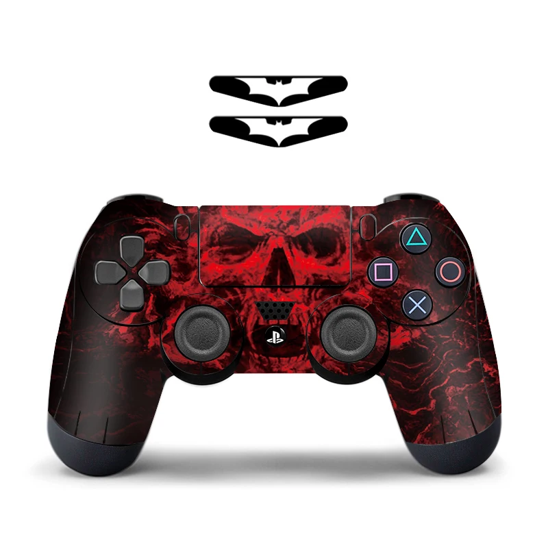 Виниловый чехол с синим черепом для контроллера PS4 защитная наклейка камуфляж