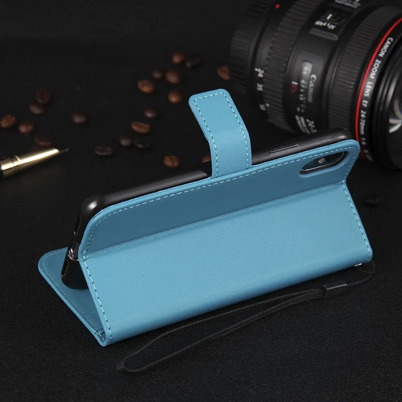 Ретро PU кожаный чехол для iPhone 11Pro max Xr XS 6 откидной чехол с ремешком для samsung S10E S8 S9 S10 Plus S7 Note 8 9 задняя крышка