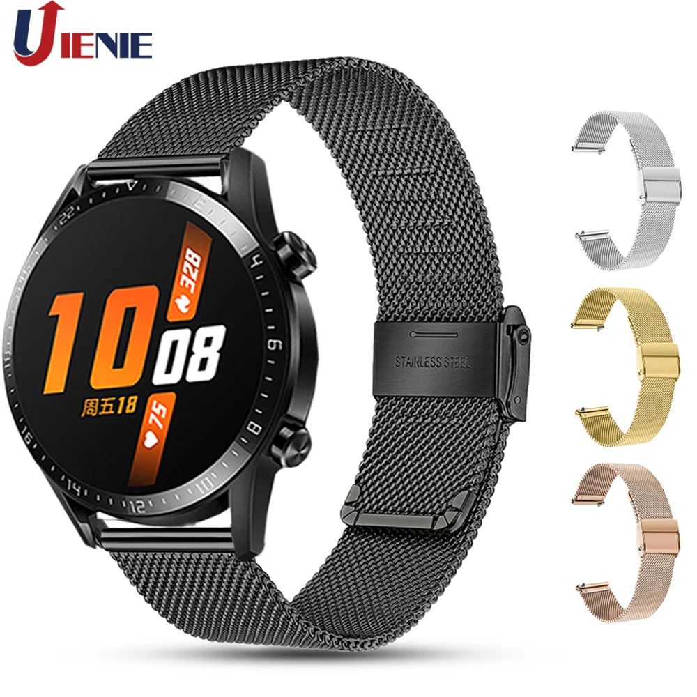 22 мм Миланский ремешок для часов Huawei Watch Gt /Gt2 46 мм/2e /Honor Magic 2 Браслет замена