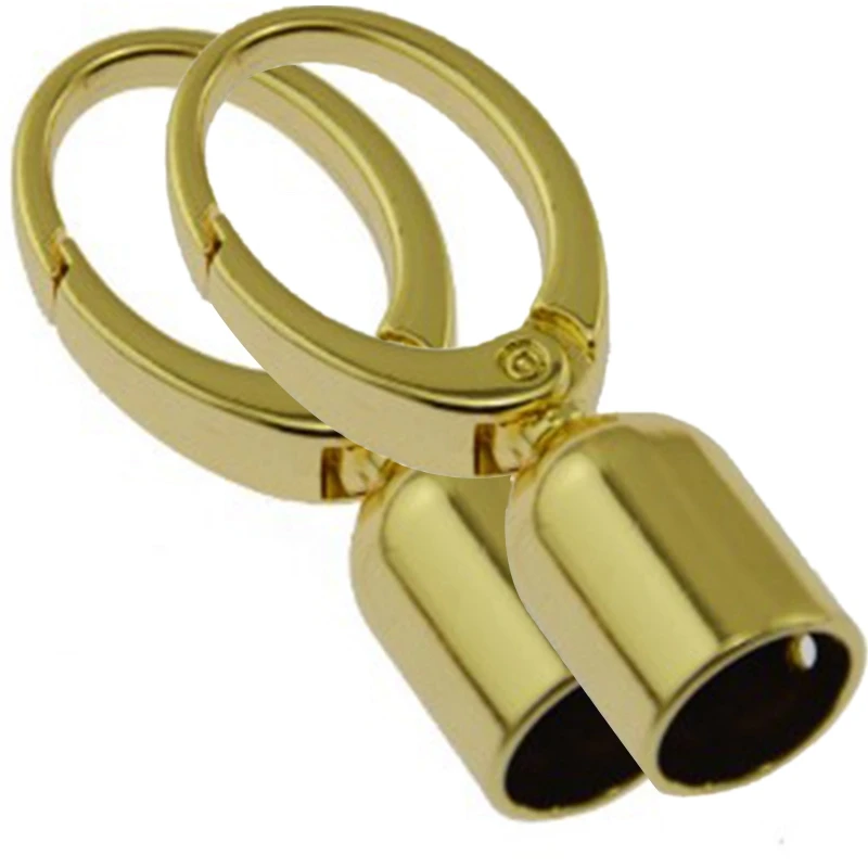 

(10 Pieces/Lot) DIY Handbag Leather Rope/Tassel Bell Spring Opening Bag Hook Hardware Accessories