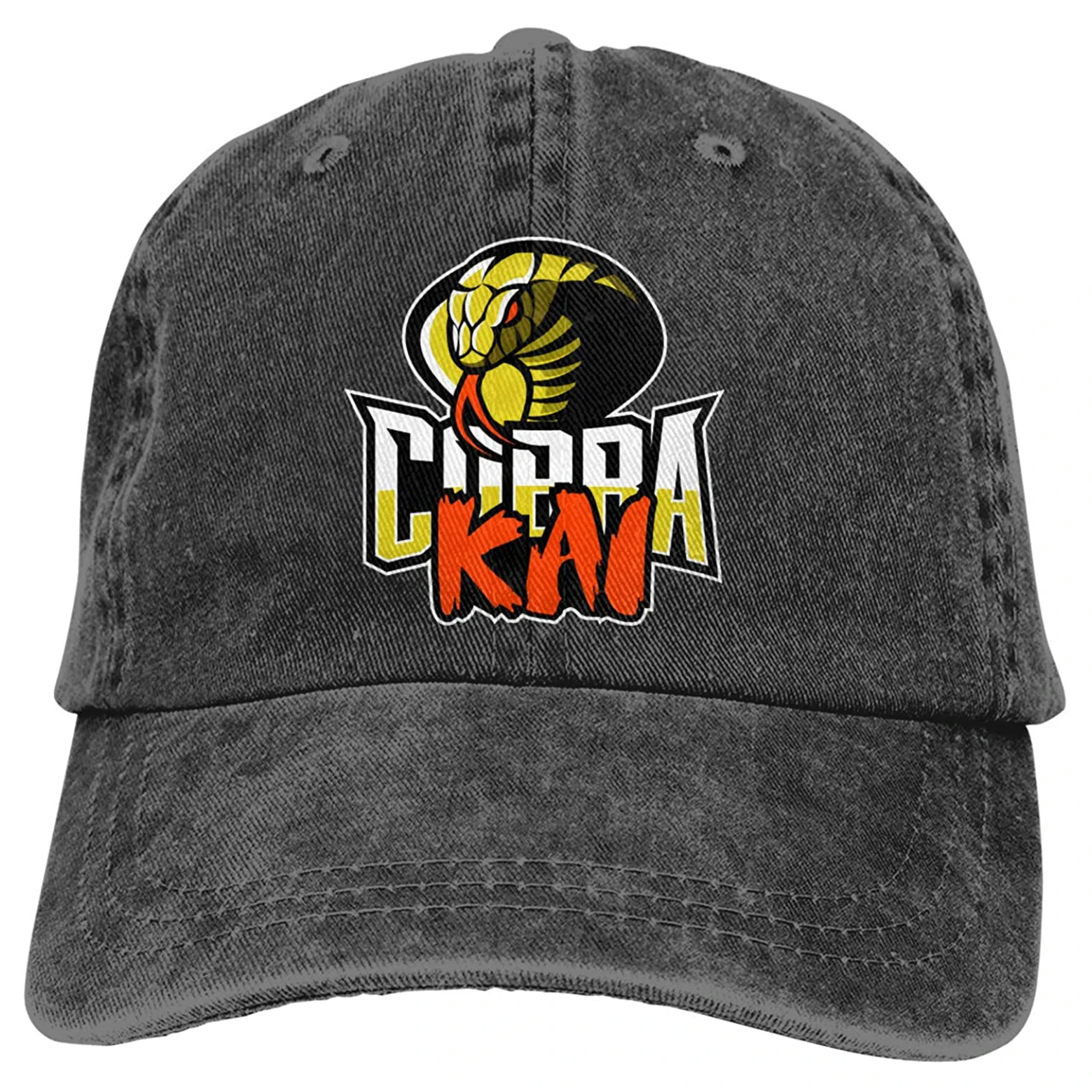 

Cobra Kai Baseball Cap Retro Washed Cowboy Hat Adjustable Fashion Contrast Color Casual Baseball Hat Unique Trucker Hat Cap