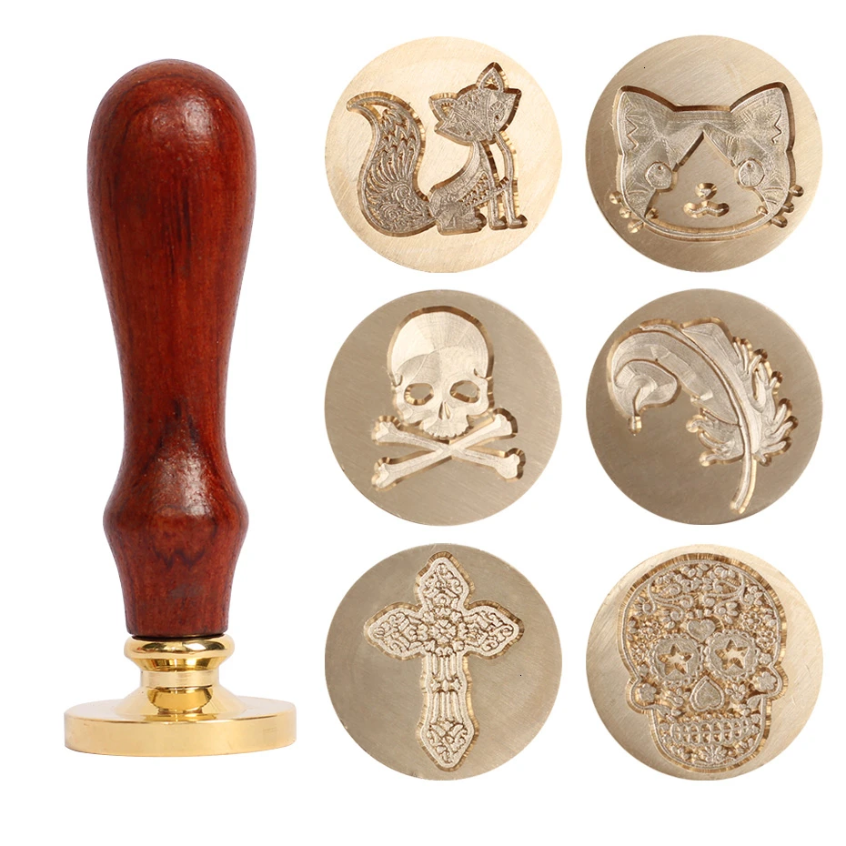 Деревянная печать в стиле ретро классическая Древняя декоративная старинная