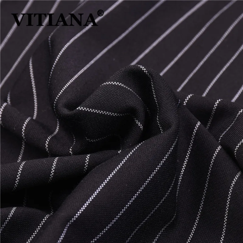 VITIANA Женский Повседневный Полосатый боди комбинезон весна 2020 женские черные на