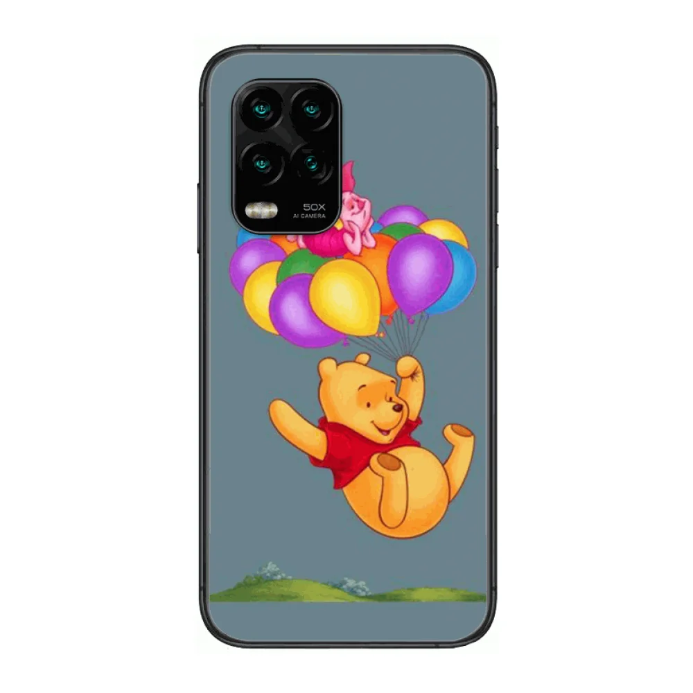 

Anime bear Phone Case For xiaomi Redmi Note 9S 8 7 6 5 A Pro T Anime Black Cover Silicone Back Pretty senior